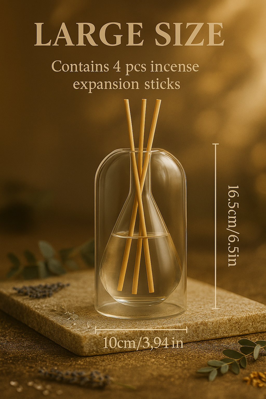 Glass Reed Diffuser Bottle